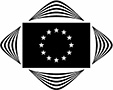 regionų komitetas – juoda ir balta emblema