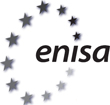 Den Europæiske Unions Agentur for Cybersikkerhed — logo i sort og hvid