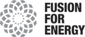 bendroji įmonė „Fusion for Energy“ – juoda ir balta emblema