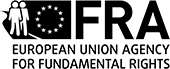 Agentur der Europaïschen Union für Grundrechte – Emblem in Schwarzweiß
