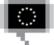Pblikationskontoret — logo i sort og hvid