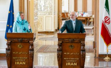 Image: High Representative/Commission Vice-President Federica Mogherini and Mohamad Javad Zarif, Iranian Minister for Foreign Affairs, at a joint press conference in Tehran, Iran, 16 April 2016. © European Union