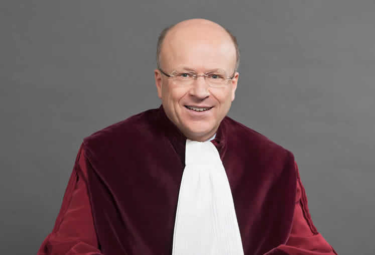 Photo: Le 9 octobre 2018, Koen Lenaerts est réélu président de la Cour de justice de l’Union européenne, jusqu’au 6 octobre 2021, par les membres de la Cour.