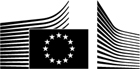 Komisija – juoda ir balta emblema