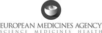 Europeiska läkemedelsmyndigheten – svartvit logotyp