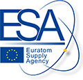 Euratoms Forsyningsagentur – logo i farver